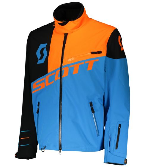 SCOTT Shell Pro Men's Motocross Jacket, Bike Jacket with Dryosphere Membrane, Softshell Jacket, 245000 5726 Blue/Orange