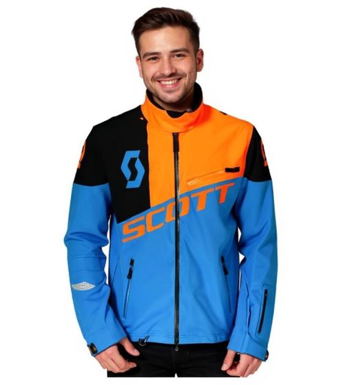 SCOTT Shell Pro Men's Motocross Jacket, Bike Jacket with Dryosphere Membrane, Softshell Jacket, 245000 5726 Blue/Orange