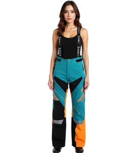 SCOTT Shell Pro Damen Moto-Cross Latz-Hose Motorsport-Kleidung wasserdichte Softshell-Hose 245006 5735 Blau/Orange