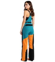 Pantalon de motocross à bretelles SCOTT Shell Pro pour femme, vêtement de sport automobile, pantalon softshell imperméable 245006 5735, bleu/orange Pantalon de motocross à bretelles SCOTT Shell Pro pour femme, vêtement de sport automobile, pantalon softshell imperméable 245006 5735, bleu/orange