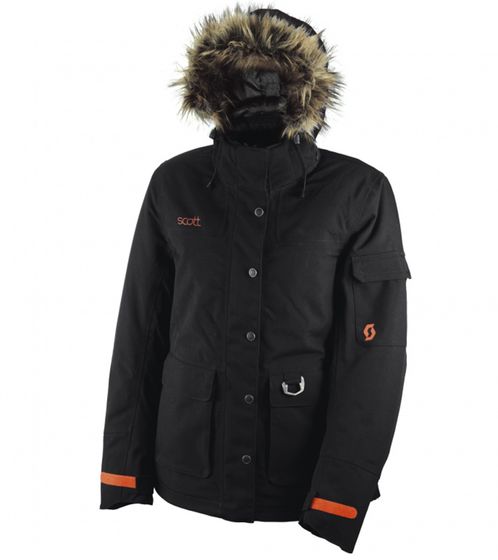 SCOTT Women's Ski Jacket, Snowmobile Jacket, Wind- and Waterproof Ski Jacket with Dryosphere 236931 0001 Black