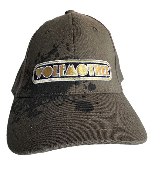 Wolfmother Unisex Rockband Trucker-Cap Baseball-Cap mit Logo-Stickerei Fan-Mütze TC110648WLM Olivgrün