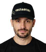 Gorra unisex Wolfmother de banda de rock, estilo camionero, con logo bordado, para fan, TC109931WLM, color negro