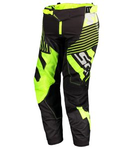 SCOTT Pant 450 Patchwork Herren Moto-Cross Hose Motorsport-Kleidung mit vergrößertem Kniebereich 263436 1040 Schwarz/Neongelb