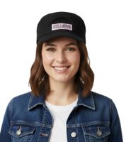 Gorra unisex de algodón The Killers, banda de rock, corte militar y corte ligeramente curvado FC100456KLR Negra