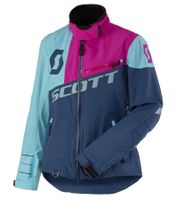 SCOTT Shell Pro Women's Motocross Jacket, Bike Jacket with Dryosphere Membrane, Softshell Jacket, 245005 5340 Pink/Blue