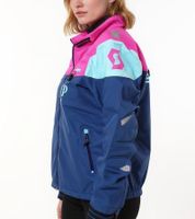 SCOTT Shell Pro Women's Motocross Jacket, Bike Jacket with Dryosphere Membrane, Softshell Jacket, 245005 5340 Pink/Blue