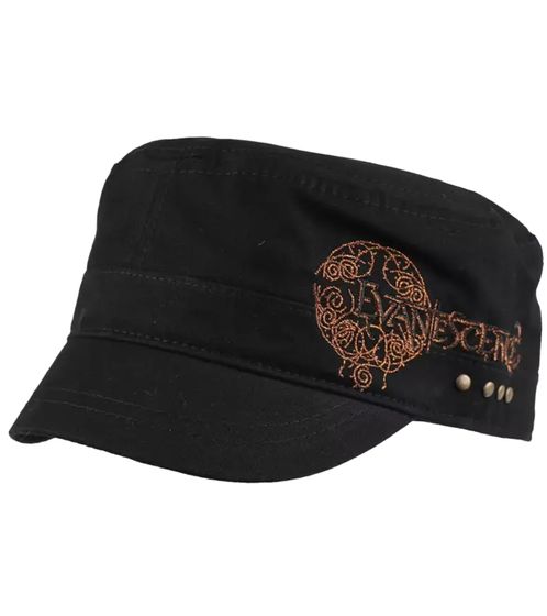 Evanescence Unisex Baumwoll-Cap im millitärischen Schnitt mit leicht gebogenen Schnitt Schwarz