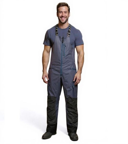 Pantalones con tirantes de motocross SCOTT Pant Move Dryo para hombre. Ropa de deporte. Pantalones aislantes para moto de nieve. 273261 6375 Azul/Negro
