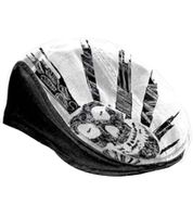 Coppola unisex punk dei Misfits, elegante berretto da tutti i giorni con motivo a teschio, merchandise per fan, nero/bianco