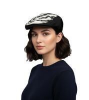 Coppola unisex punk dei Misfits, elegante berretto da tutti i giorni con motivo a teschio, merchandise per fan, nero/bianco