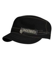 Gorra de algodón de la banda de metalcore Underoath, corte militar y visera ligeramente curva, negra