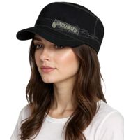 Gorra de algodón de la banda de metalcore Underoath, corte militar y visera ligeramente curva, negra