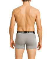 Lot de 6 boxers PUMA Everyday Basic en coton pour homme 521015001 Bleu ou Noir/Gris Lot de 6 boxers PUMA Everyday Basic en coton pour homme 521015001 Bleu ou Noir/Gris