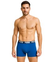 Lot de 6 boxers PUMA Everyday Basic en coton pour homme 521015001 Bleu ou Noir/Gris Lot de 6 boxers PUMA Everyday Basic en coton pour homme 521015001 Bleu ou Noir/Gris