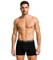 Lot de 6 boxers PUMA Everyday Basic en coton pour homme 521015001 Bleu ou Noir/Gris Lot de 6 boxers PUMA Everyday Basic en coton pour homme 521015001 Bleu ou Noir/Gris