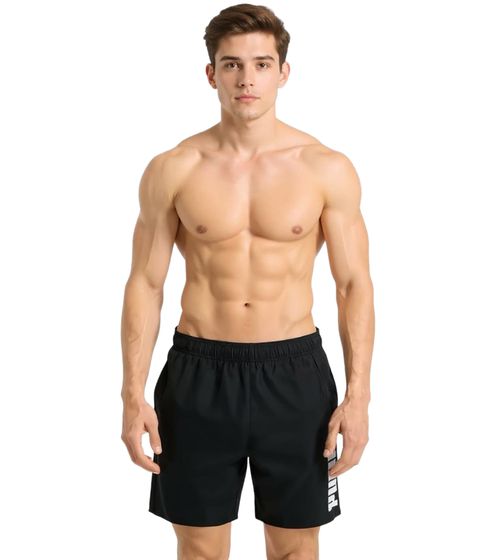 Pantaloncini da bagno Puma da uomo, pantaloncini estivi con tasche, eleganti costumi da bagno, costumi da bagno, 100004862 003 Nero