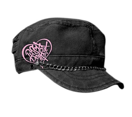 Pussycat Dolls Unisex Cap Baumwoll-Cap im Kadetten Style mit Kette und kleinem Schirm FC110460PCD Grau/Rosa