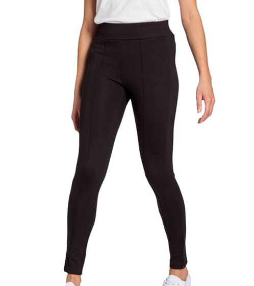 BOYSEN´S Milano Damen Schlupfhose Jersey-Hose figurbetonte Hose mit Schlitzen 5893 0011 Schwarz