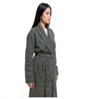 Accappatoio unisex PUMA con due tasche laterali aperte, Vestaglia, 660008 41 Grigio