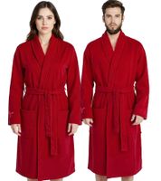 PUMA Unisex Bathrobe with Two Open Side Pockets, Dressing Gown 660008 40 Red PUMA Unisex Bathrobe with Two Open Side Pockets, Dressing Gown 660008 40 Red