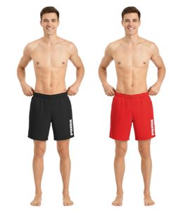 Short de bain Puma pour homme, short d'été avec poches, maillot de bain élégant, noir ou rouge