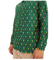 Chemise homme à manches longues avec motif de Noël, chemise en coton 961600 Verte Chemise homme à manches longues avec motif de Noël, chemise en coton 961600 Verte