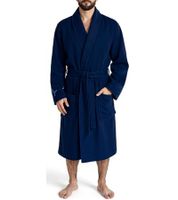 PUMA Unisex Bademantel mit zwei offenen Seitentaschen Morgen-Mantel 660008 06 Navy