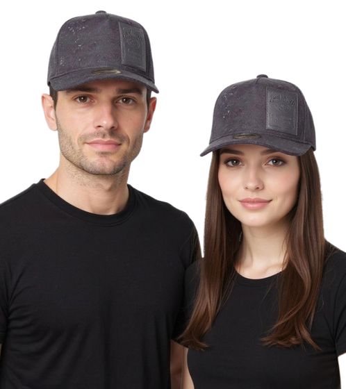 Jack Daniel's Unisex Base Cap Flat-Rim Freizeit-Cap mit Klettverschluss Snapback-Cappy SB140101JDS Schwarz