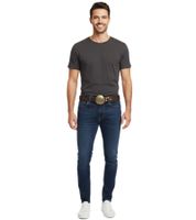 Cinturón Jimi Hendrix para mujer u hombre, elegante cinturón de cuero con hebilla del logo, cinturón casual, marrón