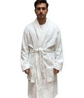 Accappatoio unisex PUMA con due tasche laterali aperte, vestaglia 660008 blu navy, rosso o bianco