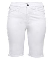 sheego Women's Denim Shorts, Stylish Denim Pants, Cotton Pants, Plus Sizes, 135429 White sheego Women's Denim Shorts, Stylish Denim Pants, Cotton Pants, Plus Sizes, 135429 White