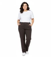 sheego Women's Pants Made of Soft Lyocell Fabric, Everyday Pants, Plus Sizes 134857 Brown sheego Women's Pants Made of Soft Lyocell Fabric, Everyday Pants, Plus Sizes 134857 Brown