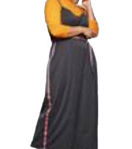 sheego Damen Kleid in Nadelstreifenoptik Sommer-Kleid Große Größen 134104 Grau