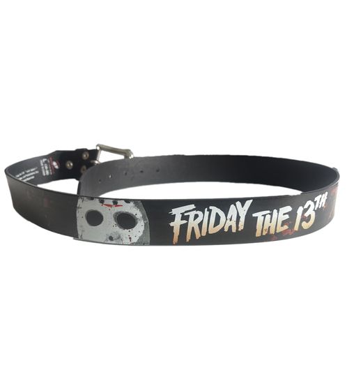 Friday the 13th Gürtel für Damen oder Herren verstellbarer Freizeit-Gürtel BT104736FTT4 Schwarz