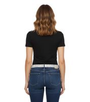 HIM Rockband Belt for Women, One Size, 100cm, Genuine Leather Belt with All-Over Pattern, BT106248HIM3, White/Black