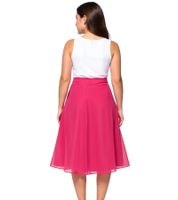 sheego Women's Skirt with a Slightly Flared Chiffon Skirt Plus Sizes 127158 Pink sheego Women's Skirt with a Slightly Flared Chiffon Skirt Plus Sizes 127158 Pink