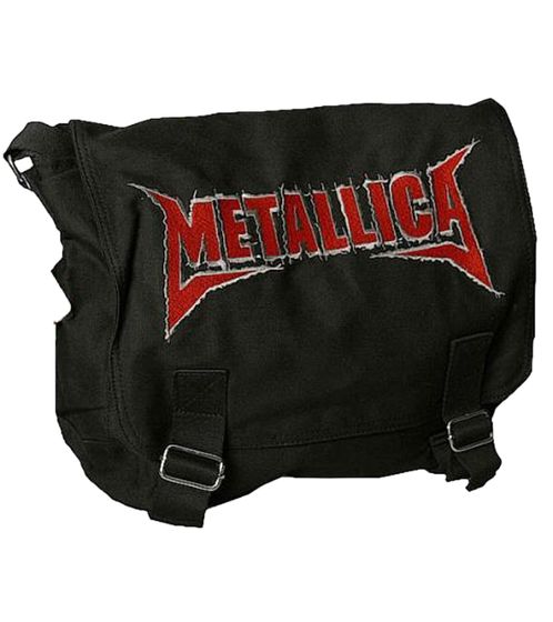 Metallica Heavy Metal Band Shoulder Bag Messenger Bag Laptop Bag Fan Merchandise MB125101MET Black/Red