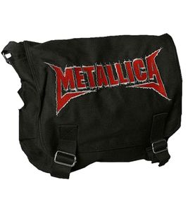 Metallica Heavy Metal Band Shoulder Bag Messenger Bag Laptop Bag Fan Merchandise MB125101MET Black/Red