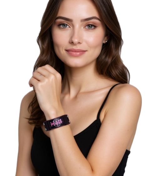 Bracelet HIM, groupe de rock avec logo, bijou de bras, accessoire de fan, WB979445HIM, noir