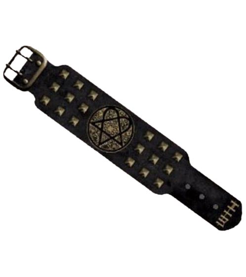 HIM Armband Rockband mit Logo-Patch Fan-Artikel Arm-Schmuck WB103954HIM3 Schwarz