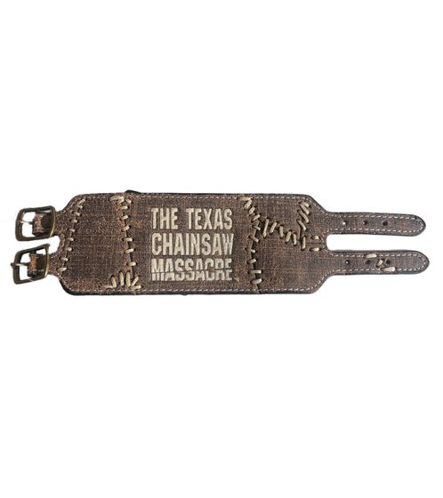 The Texas Chainsaw Massacre Armband mit Schriftzug Fan-Artikel Arm-Schmuck WB104750TCM3 Braun