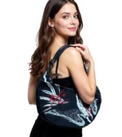 Bolso de hombro AFI Fallen Angel Band. Elegante bolso de compras. Mercancía para fans. LB110069AFI0. Negro/Rojo/Blanco.