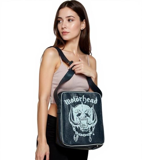 Motörhead Rock Band Shoulder Bag, Messenger Bag, Laptop Bag, Fan Merchandise, 33 x 30 x 4 cm, Black
