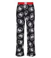 RE:COVERED X NFL San Francisco 49ers Loungepants Herren Schlafanzug-Hose mit Team-Logo Pyjama-Hose RCNFL1396 Schwarz/Weiß