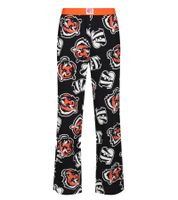 RE:COVERED X NFL Cincinnati Bengals Men's Lounge Pants with Team Logo, RCNFL1462, Black/White