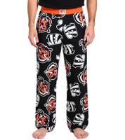 RE:COVERED X NFL Cincinnati Bengals Men's Lounge Pants with Team Logo, RCNFL1462, Black/White