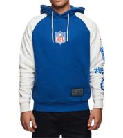 RE:COVERED X NFL Indianapolis Colts For the Shoe Men's Hoodie with Logo Print, Cotton Hoodie, Long-Sleeved Shirt, RCNFL1569 Blue/White