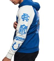 RE:COVERED X NFL Indianapolis Colts For the Shoe Men's Hoodie with Logo Print, Cotton Hoodie, Long-Sleeved Shirt, RCNFL1569 Blue/White