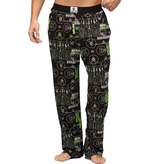 RE:COVERED X XBOX Series X Loungepants Herren Schlafanzug-Hose stylische Pyjama-Hose RCXBX123 Schwarz/Grün